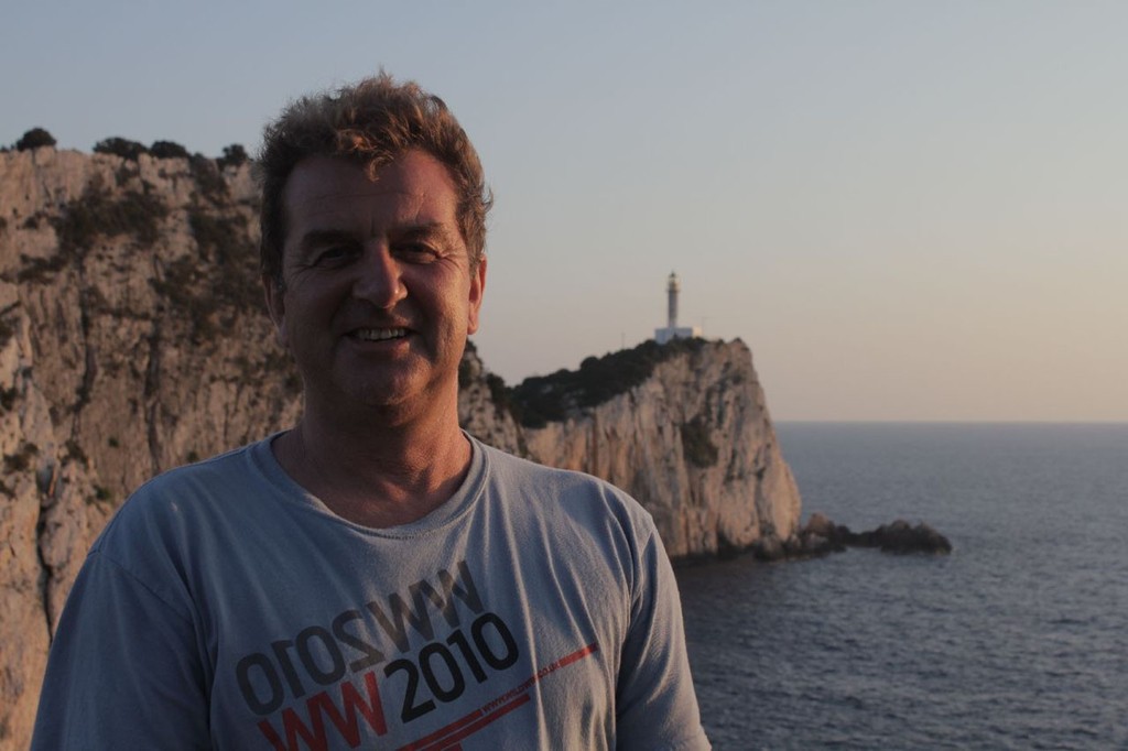 Simon at Cape Lefkada - WildWind © WildWind http://www.wildwind.co.uk/